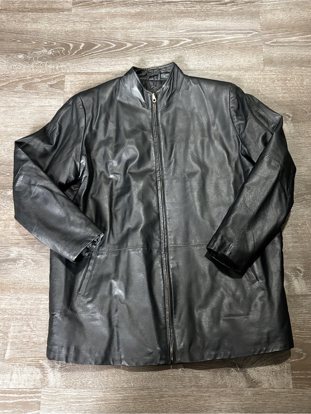 Vintage Venezia lane Bryant black leather jacket SEE MEASUREMENTS BELOW
